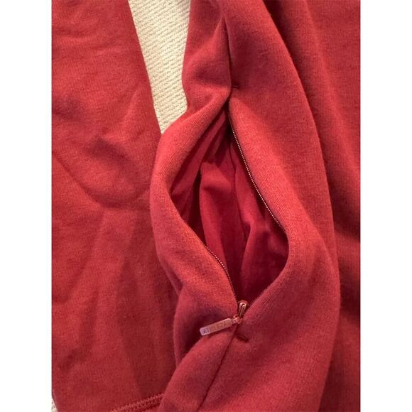 Athleta Women's Karma Funnel Neck Pullover Sweatshirt Red Size Small - Picture 9 of 14